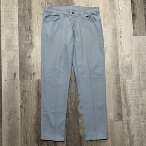 VTG 1960s Levi's Sta-Prest Pants Big E Baby Blue Rockabilly Straight Leg Sz 36